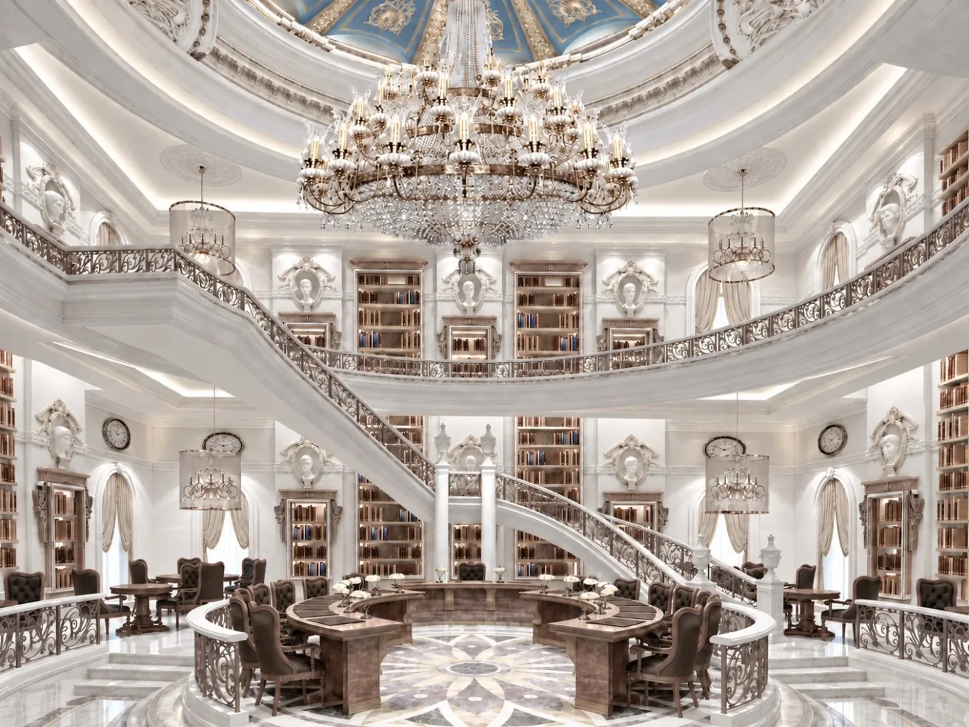 Presidential Palace M library hall